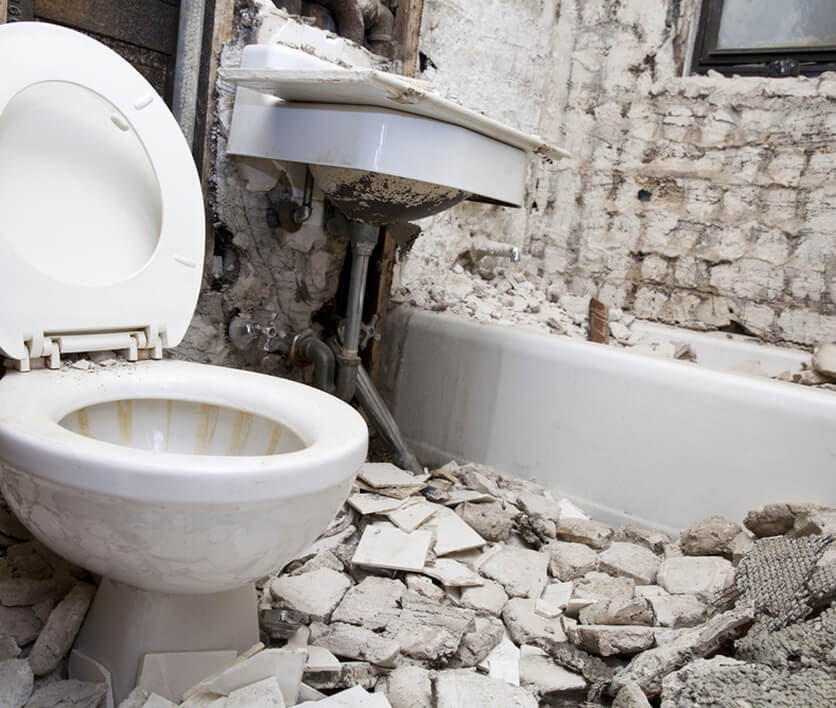 professional bathroom demolition near me in Portland, OR